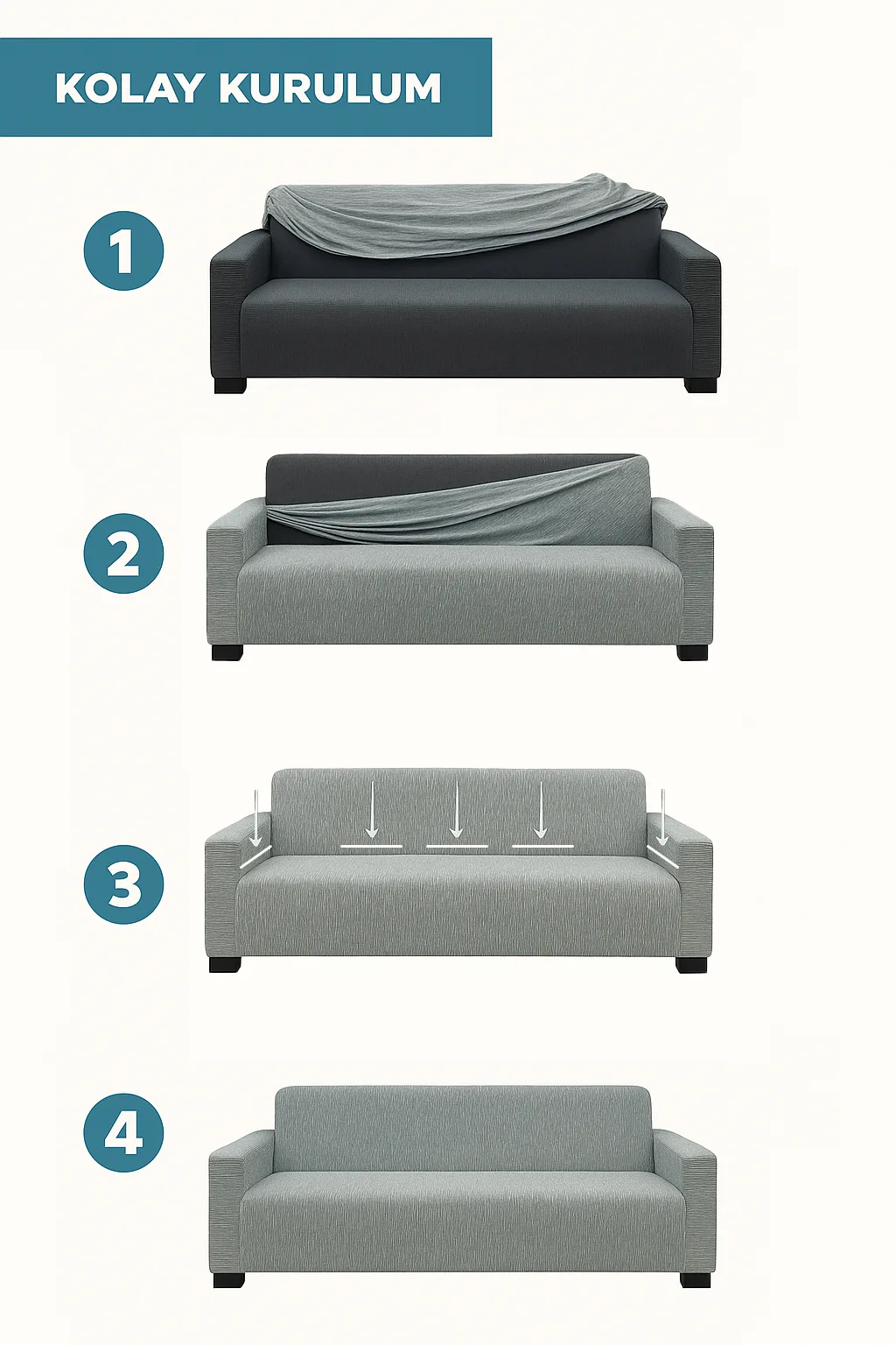 Maxi Üçlü - Antrasit 6